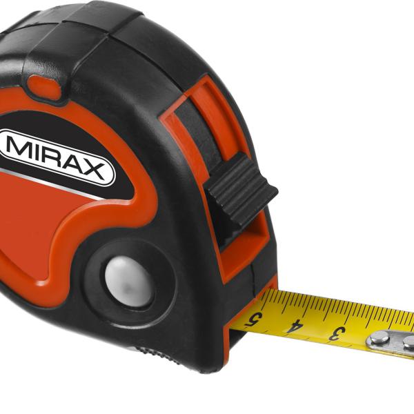 Рулетка 10м / 12мм в обрезиненном пластиковом корпусе MIRAX RX-3 34013-10-25