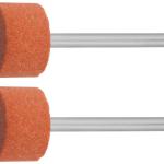 Круг d 15,0x10,0х3,2мм, P 120 L 45мм, 2шт,абразивный шлифовальный на шпильке/ЗУБР/35910